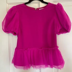 Hot pink, boutique top. Size small, like new.